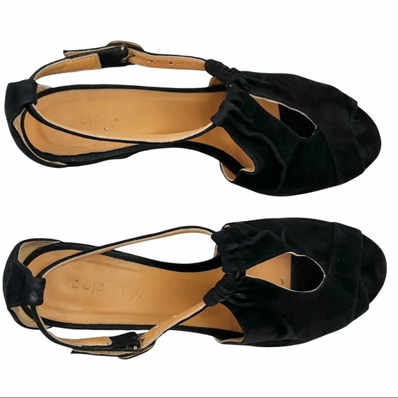 COCLICO Odalisk Suede Sling-Back Peep Toe Heels - Picture 4 of 9